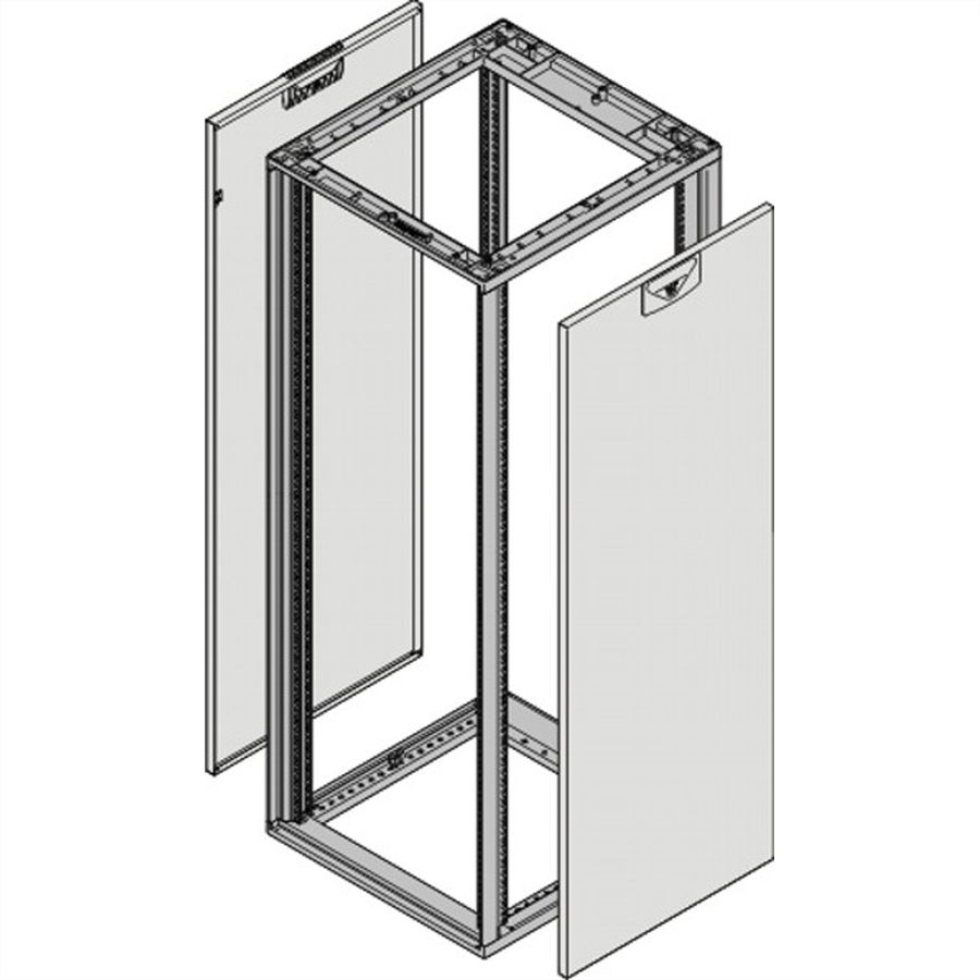 SCHROFF Novastar Side Panel for Slim-Line, RAL 7035, 6 U 600D