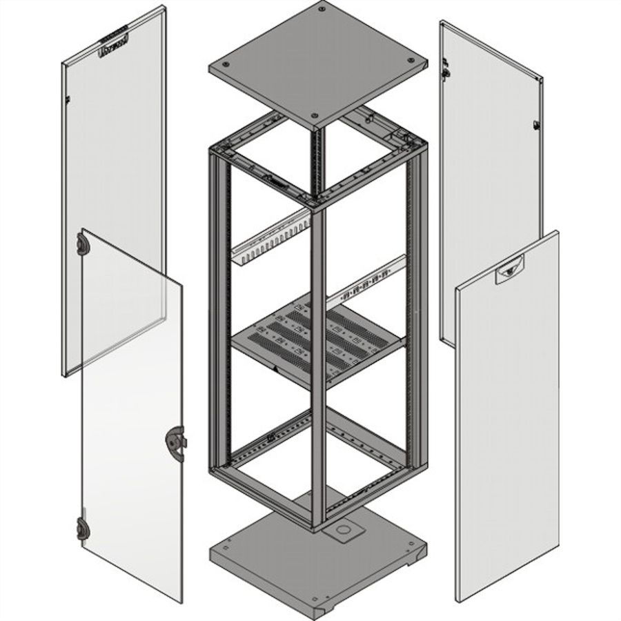 SCHROFF Novastar pakkingset, IP 40, 25 U tot 47 U