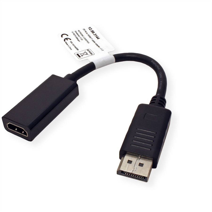 VALUE DisplayPort - HDMI Adapter, v1.2, DP Male-HDMI Female