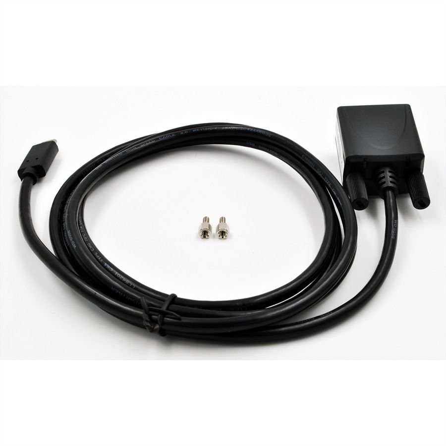 EXSYS EX-2311-2F USB 2.0 C - Stecker zu 1 x Seriell RS-232 1.8 Meter Kabel mit 9 Pin Buchse LED Anzeige
