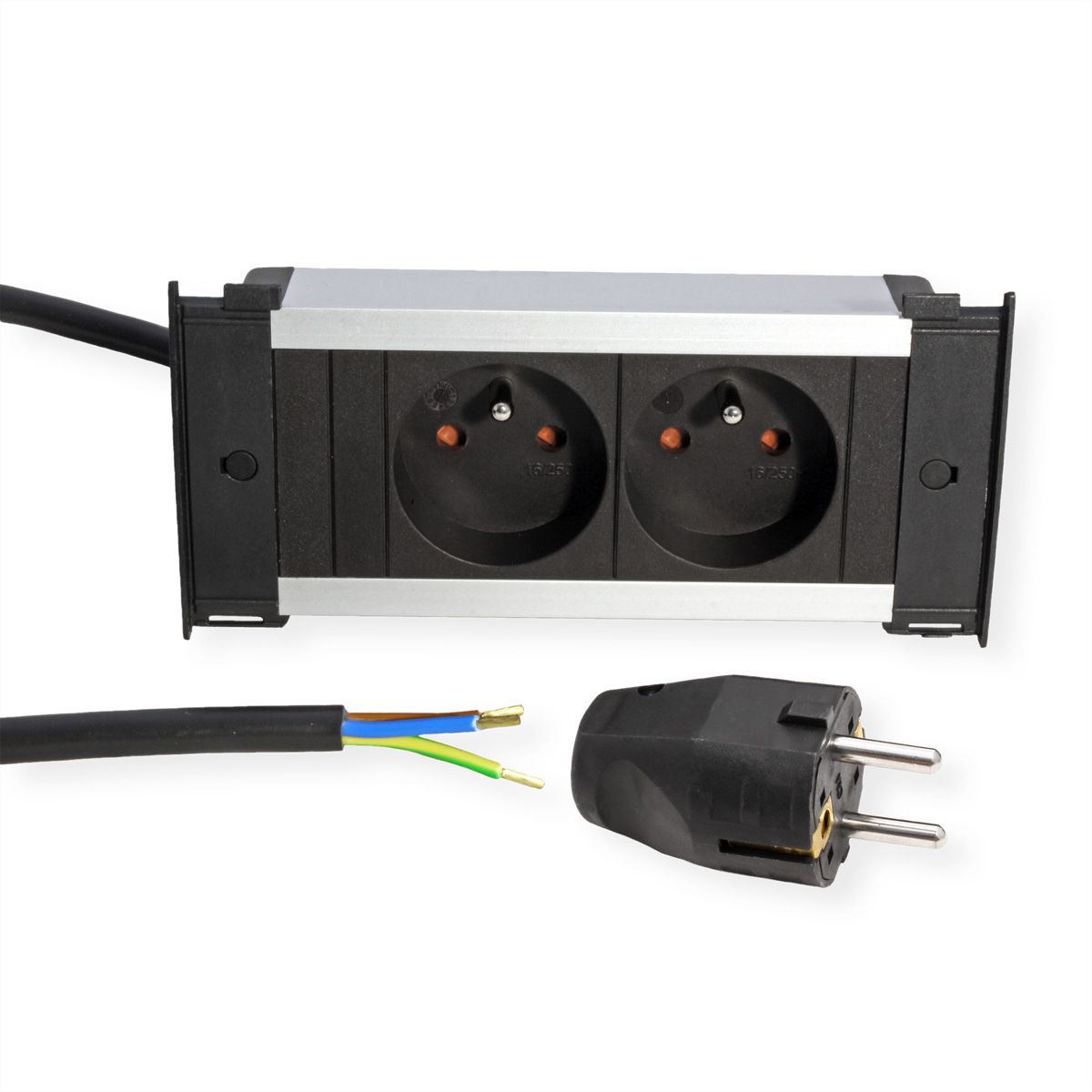 BACHMANN KAPSA XS 2xUTE sw current 2.0m AEH CEE7/7