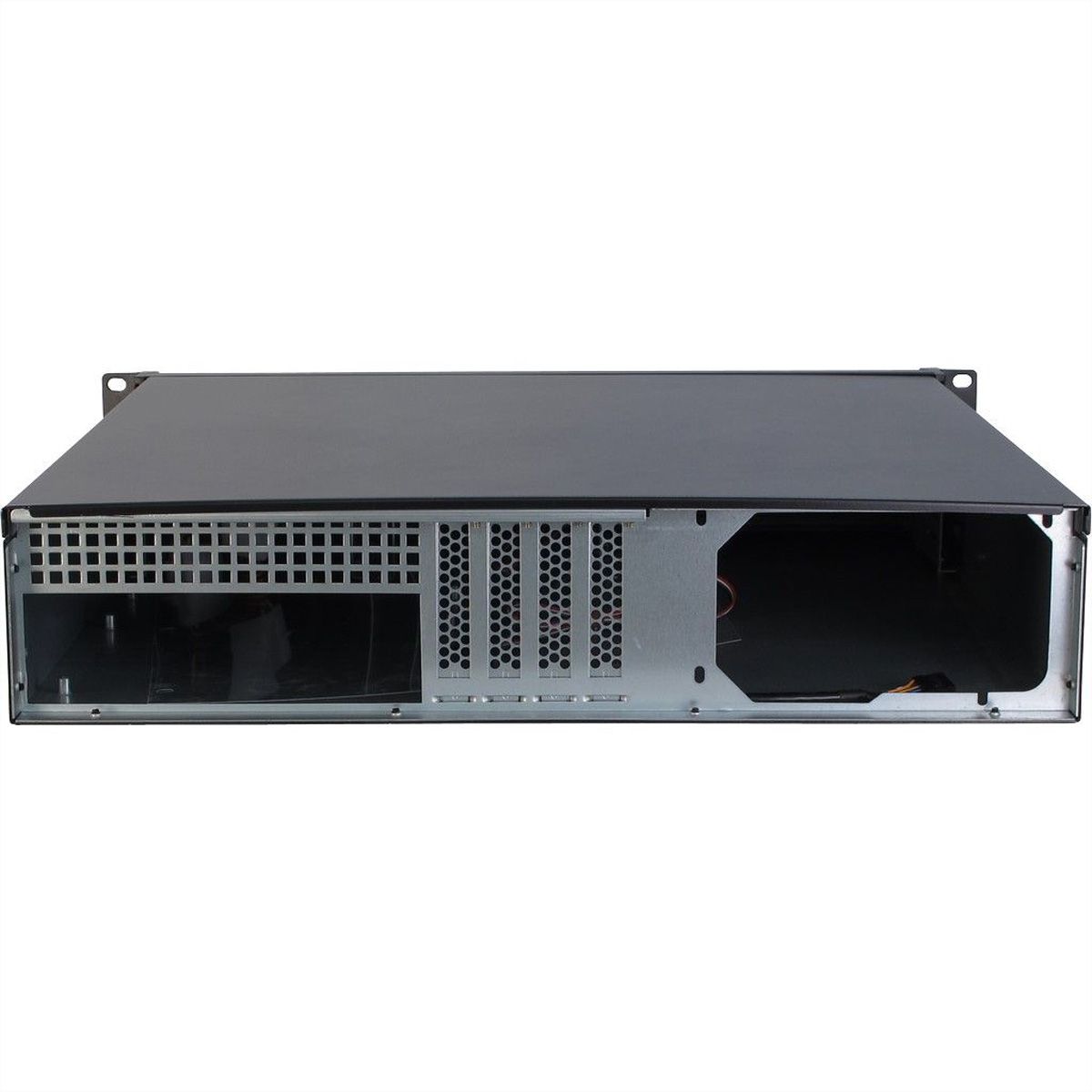 19" serverbehuizing, 2U, kort, IPC 2U 2098-SK, zwart