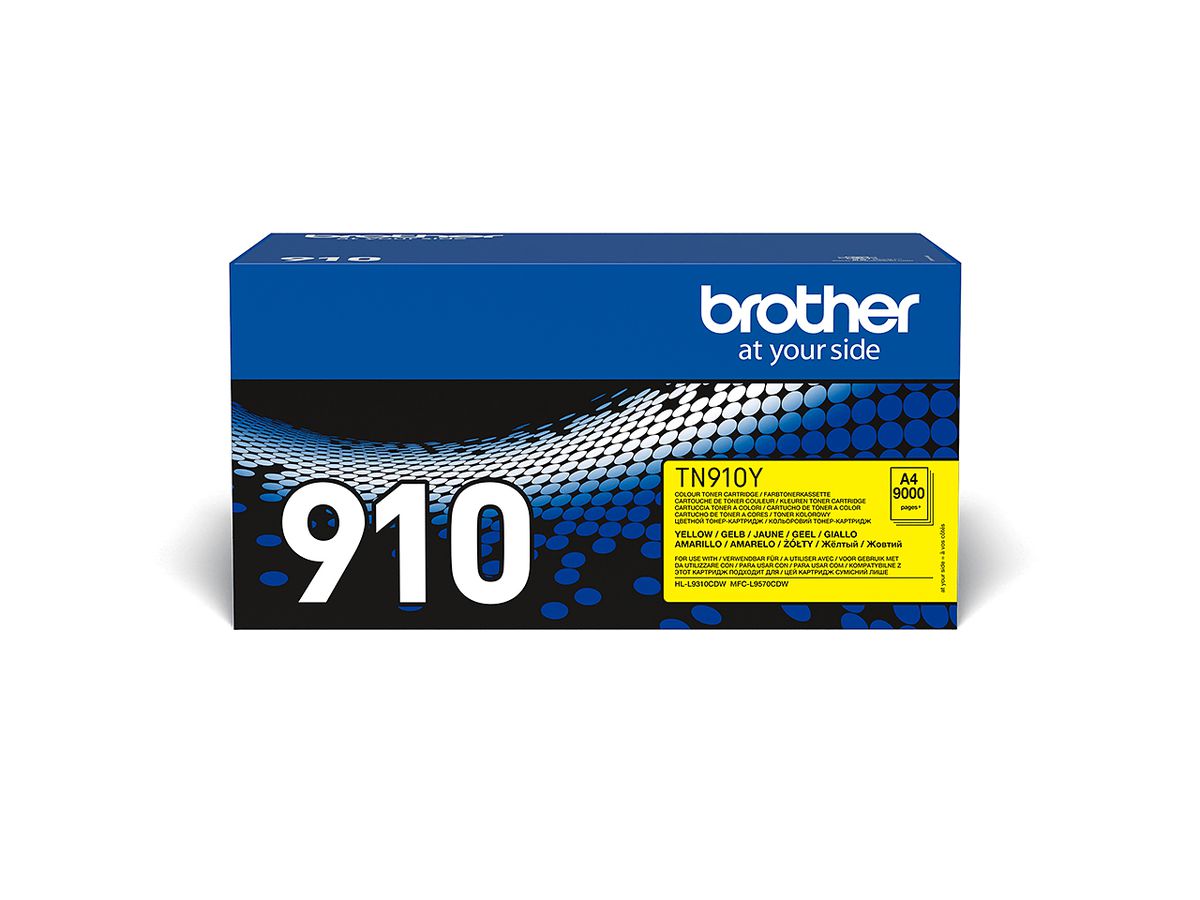 Brother TN-910Y tonercartridge 1 stuk(s) Origineel Geel