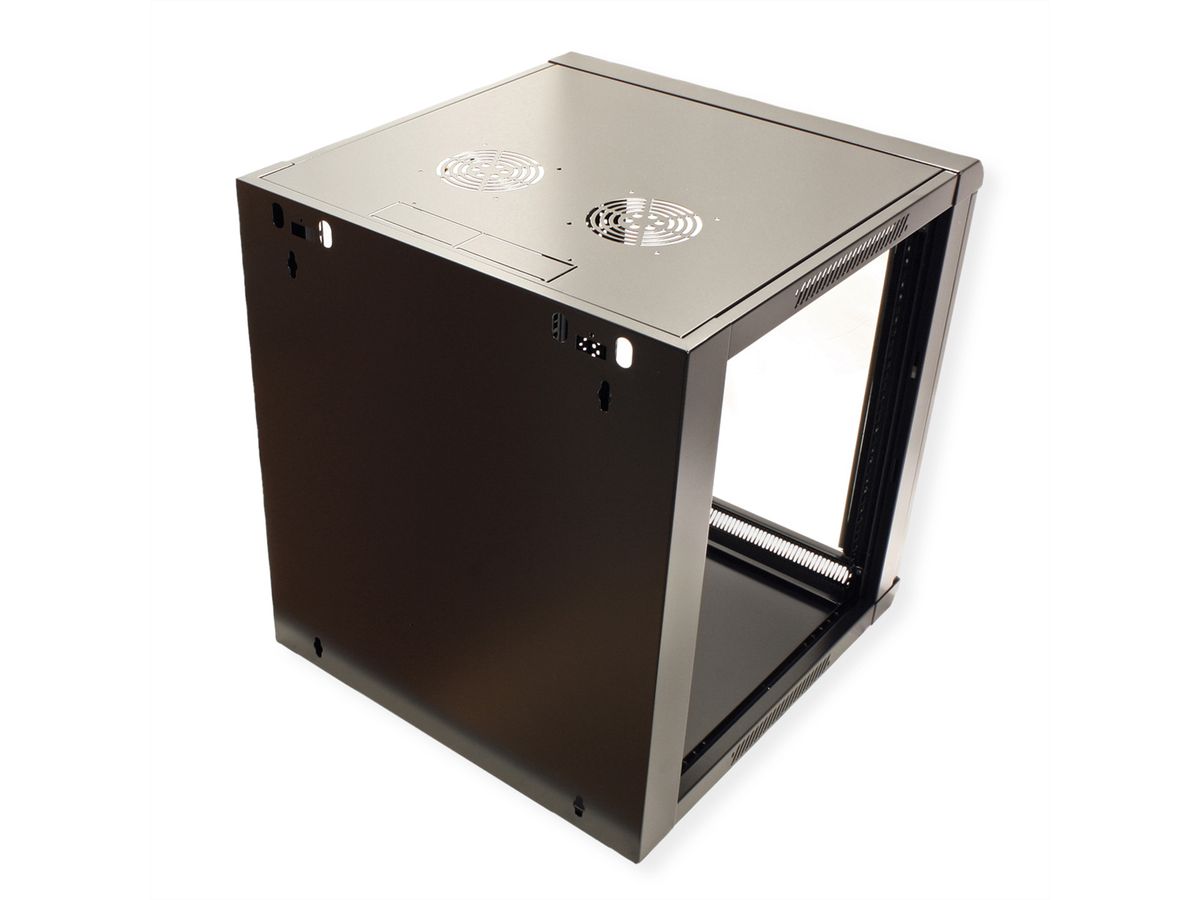 VALUE 19" Wall Mount Rack 12U, 640x570x600 mm (HxWxD), black