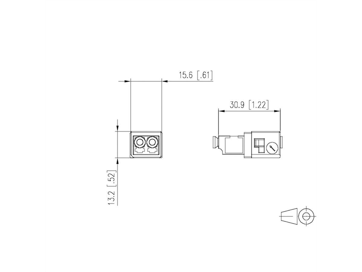 METZ CONNECT OpDAT Industry LC-D SM-adapterinzetstuk