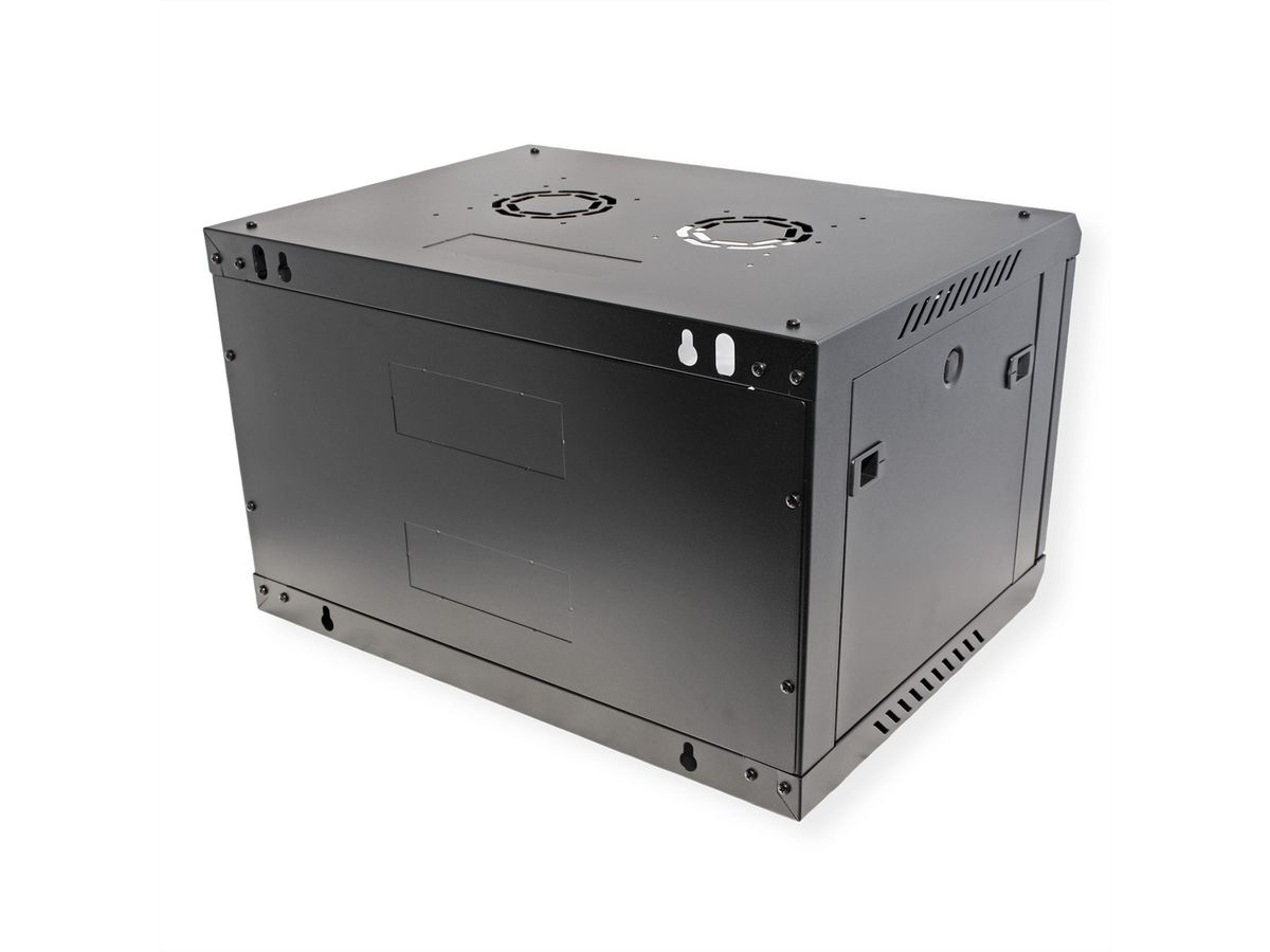 ROLINE 19-inch wandbehuizing Basic Plus 6U, 600x450 BxD zwart