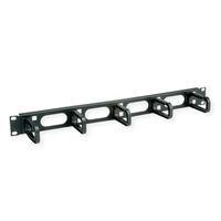 CONTEG 19"-Kabelführung 1 HE mit 5 Kabelösen 40 x 80 mm