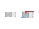 SCHROFF RatiopacPRO AIR 19" Rack Mount Case, Retrofittable Shielding With Handles, 6/7 U, 84 HP, 375 mm