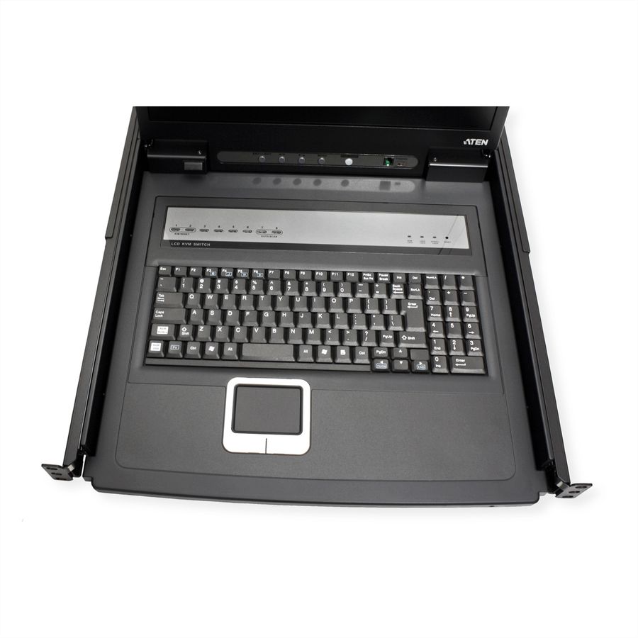 ATEN CL1308N KVM switch, 48 cm TFT, VGA, PS/2-USB, 8-poorts, US-Layout