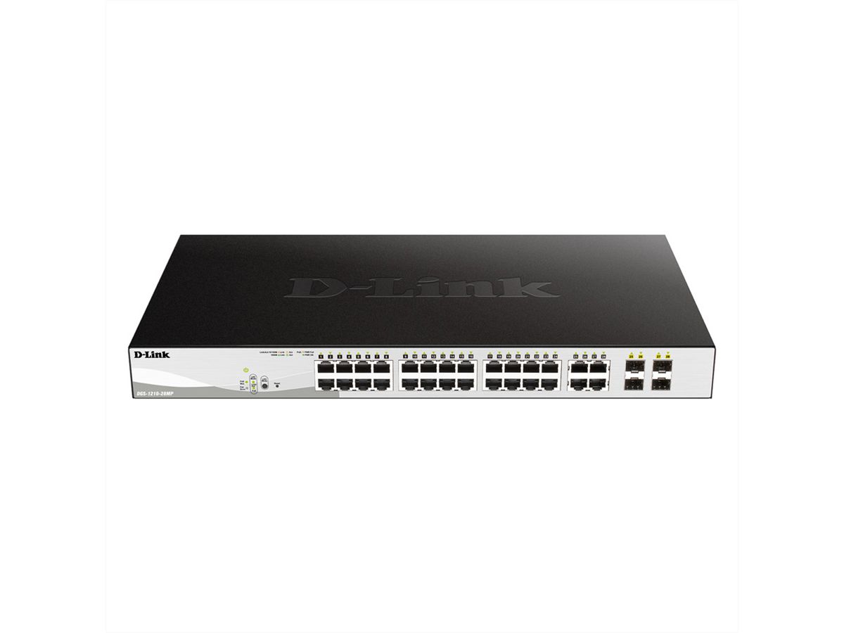 D-Link DGS-1210-28MP 28-poorts switch Layer 2 PoE+ Gigabit Smart Managed