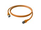 EasyLan FlexBoot Patch Cable Cat.6A, S/FTP, orange, 1 m