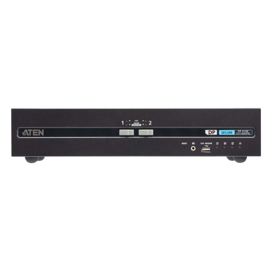 ATEN CS1142DP4C 2-Poorts USB DisplayPort Dual Display Secure KVM Switch met CAC