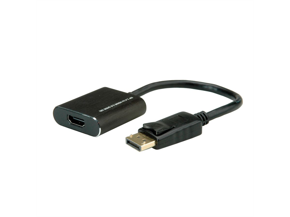 ROLINE DisplayPort-HDMI Adapter, 4K@60Hz, DP v1.4, DP M - HDMI F