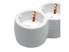 VALUE 6-voudige stekkerdoos met schakelaar, wit, 3 m