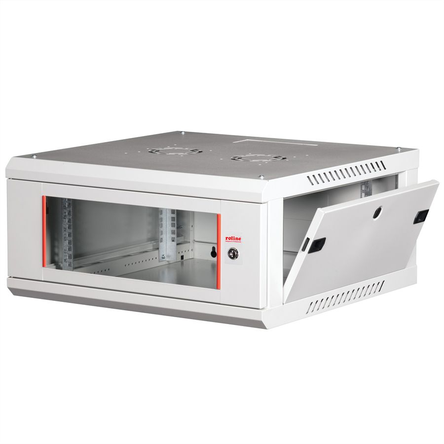 ROLINE 19-inch wandbehuizing Basic Plus 4U, 600x600 BxT grijs