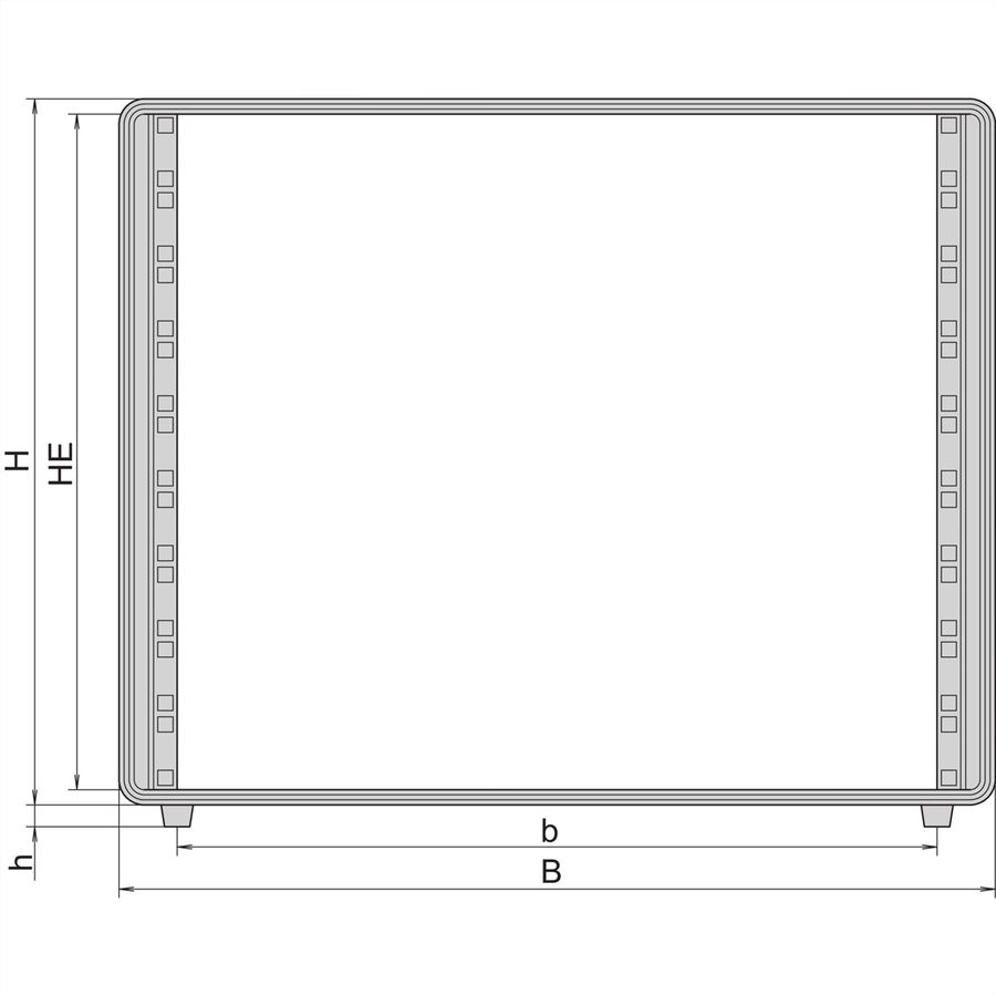 SCHROFF Comptec 19" Desktop Case, Unshielded, Alu Cover, 12 U, 84 HP, 600 mm