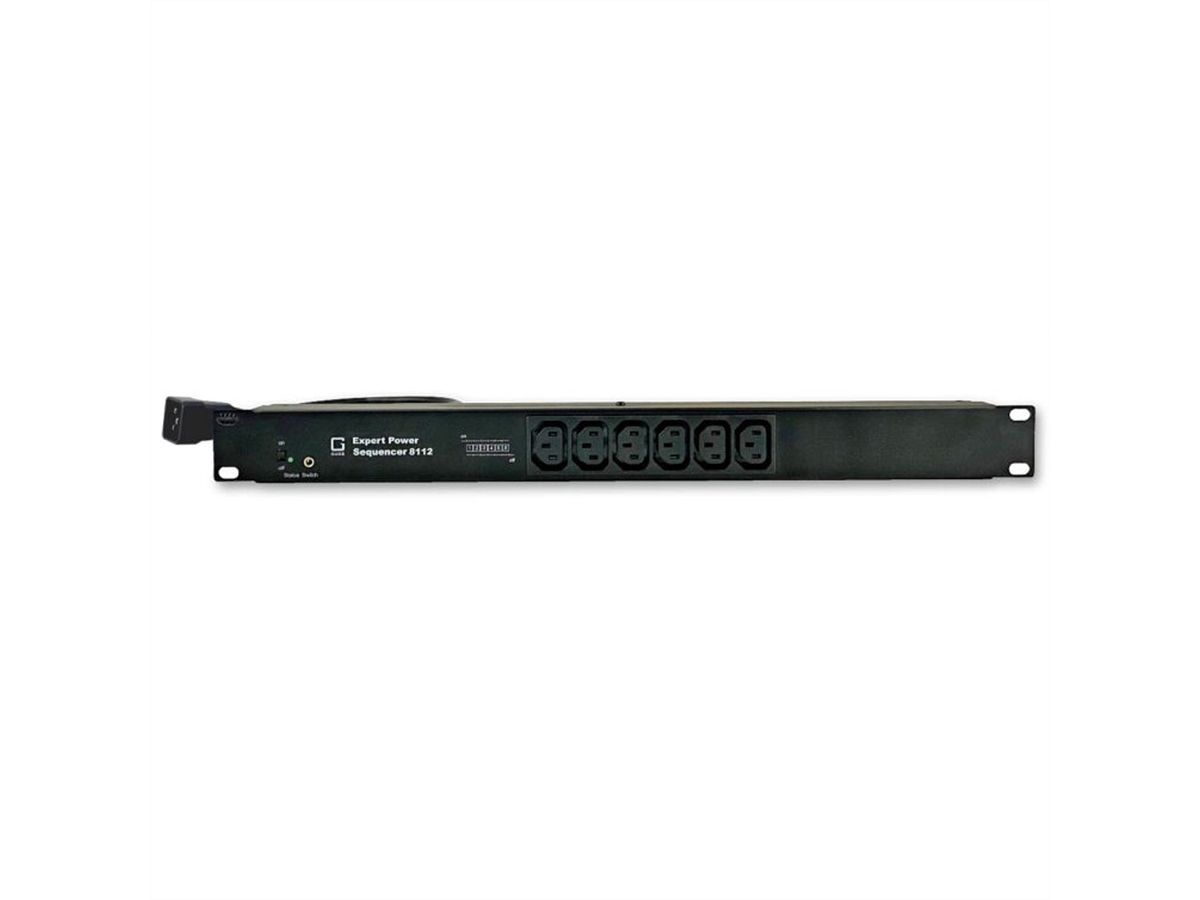 GUDE 8112-2 Expert Power Sequencer 6x C13 met overspanningsbeveiliging en netfilter