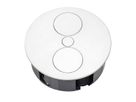 BACHMANN TWIST 2x geaard contact, adereindhulzen, geaarde stekker, chroom, 2 m