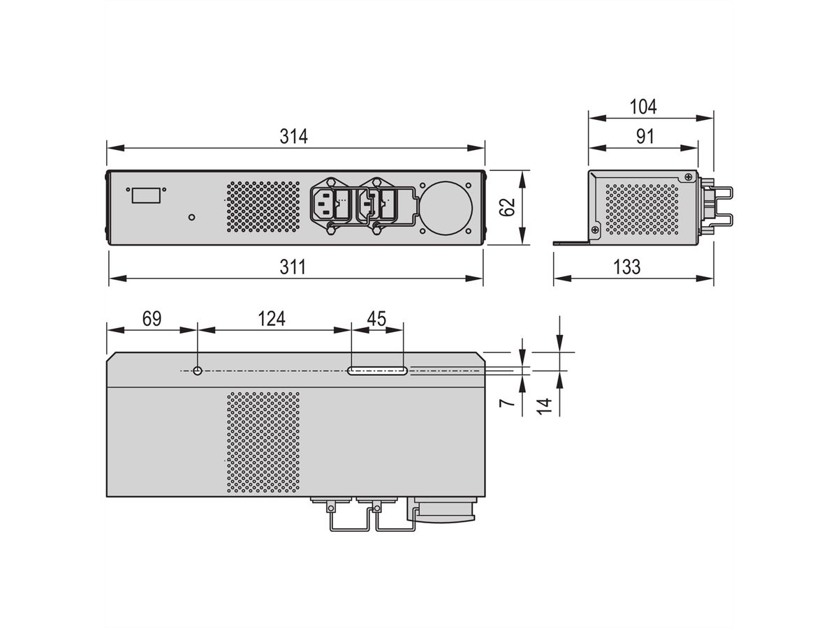 SCHROFF Varistar LHX 20 AC-Mains Switch-Over