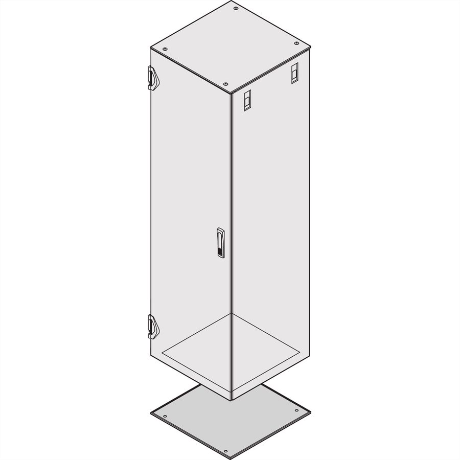 SCHROFF Varistar CP IP 55 en EMC grondplaat, 600W 800D