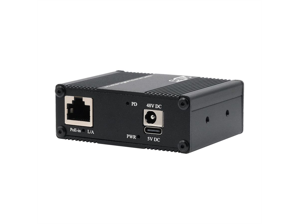 EXSYS EX-62021PoE-P 5-Port Industrial Gigabit Micro Switch mit Pass-Through, unmanaged