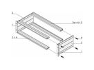 SCHROFF EuropacPRO 19" moduledrager voor moduledrager, zwaar, achteraf te monteren afscherming, 3 HE, 235 mm