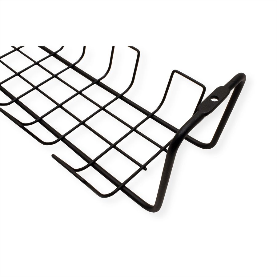 ROLINE Grid Cable Organizer, Under Desk Mount (2 pieces), black