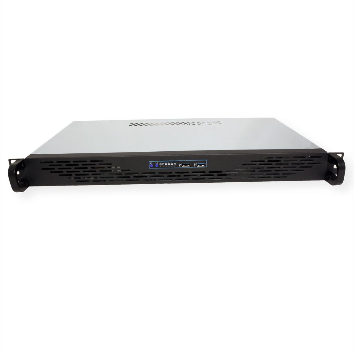 19" Server behuizing, 1UH, 1U-K-125L, zwart