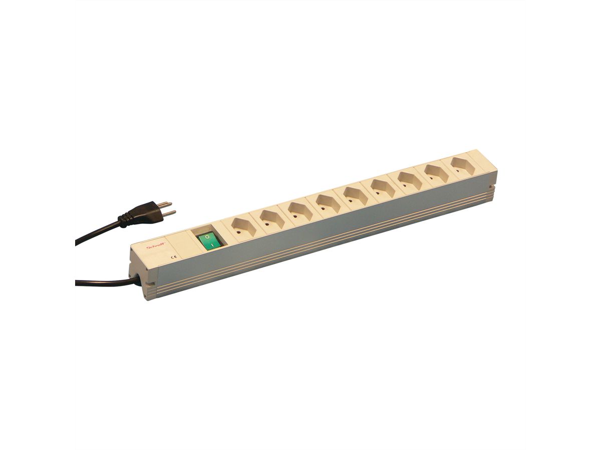 SOCKET STRIP CH 9-WAY SWITCH 438.5