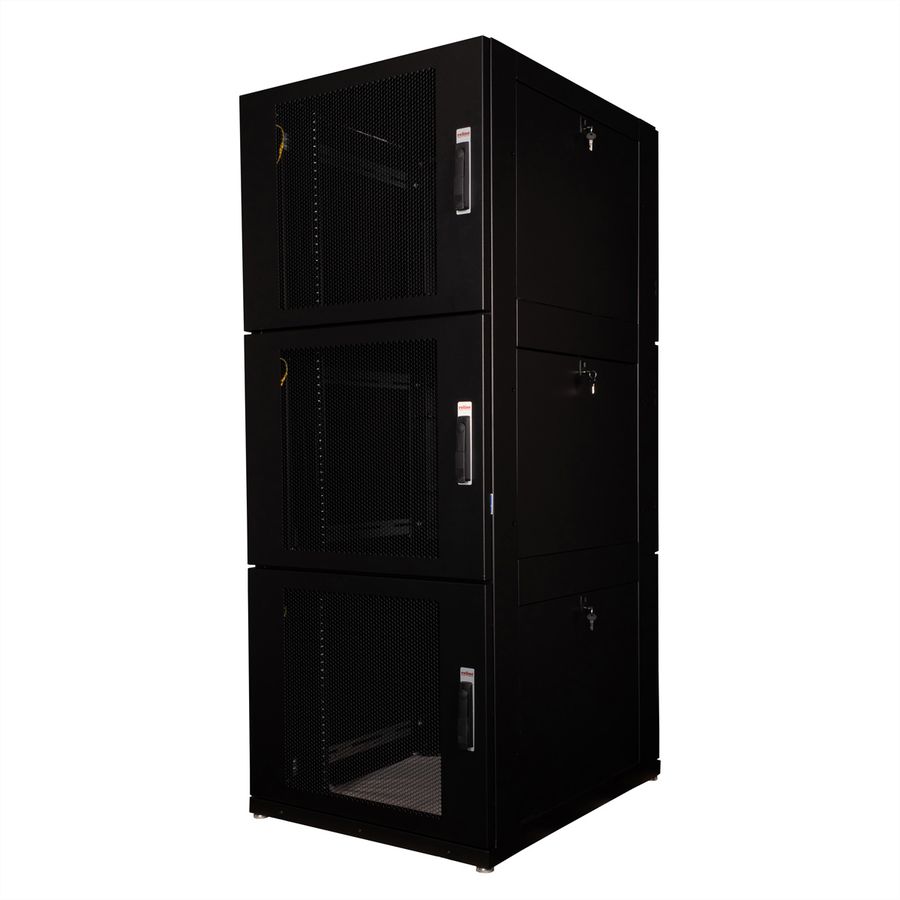 ROLINE colocation-kast 47HE 800x1000 mm, 3 compartimenten, zwart