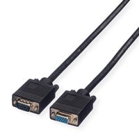 ROLINE SVGA kabel HD15 M/F, 10 m