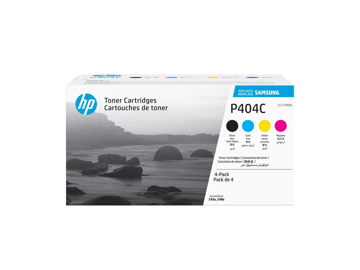 Samsung CLT-P404C 4-pack zwarte/cyaan/magenta/gele tonercartridges