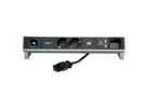 BACHMANN DESK2 1xIOTspot 2xprotective contact, USB Charger 1xABD 0.2m GST18, inox