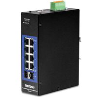 TRENDnet TI-G102i DIN-Rail Switch 10-poorts Industriële Gigabit L2