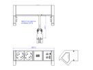 BACHMANN DESK2 2xbeschermend contact USB A&C, USB Lader 22W 0.2m GST18 zwart