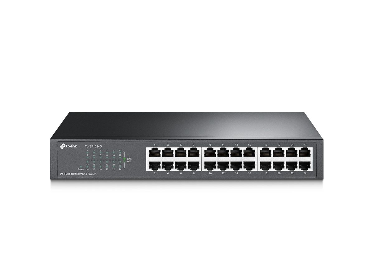 TP-Link TL-SF1024D network switch Unmanaged Fast Ethernet (10/100) Black