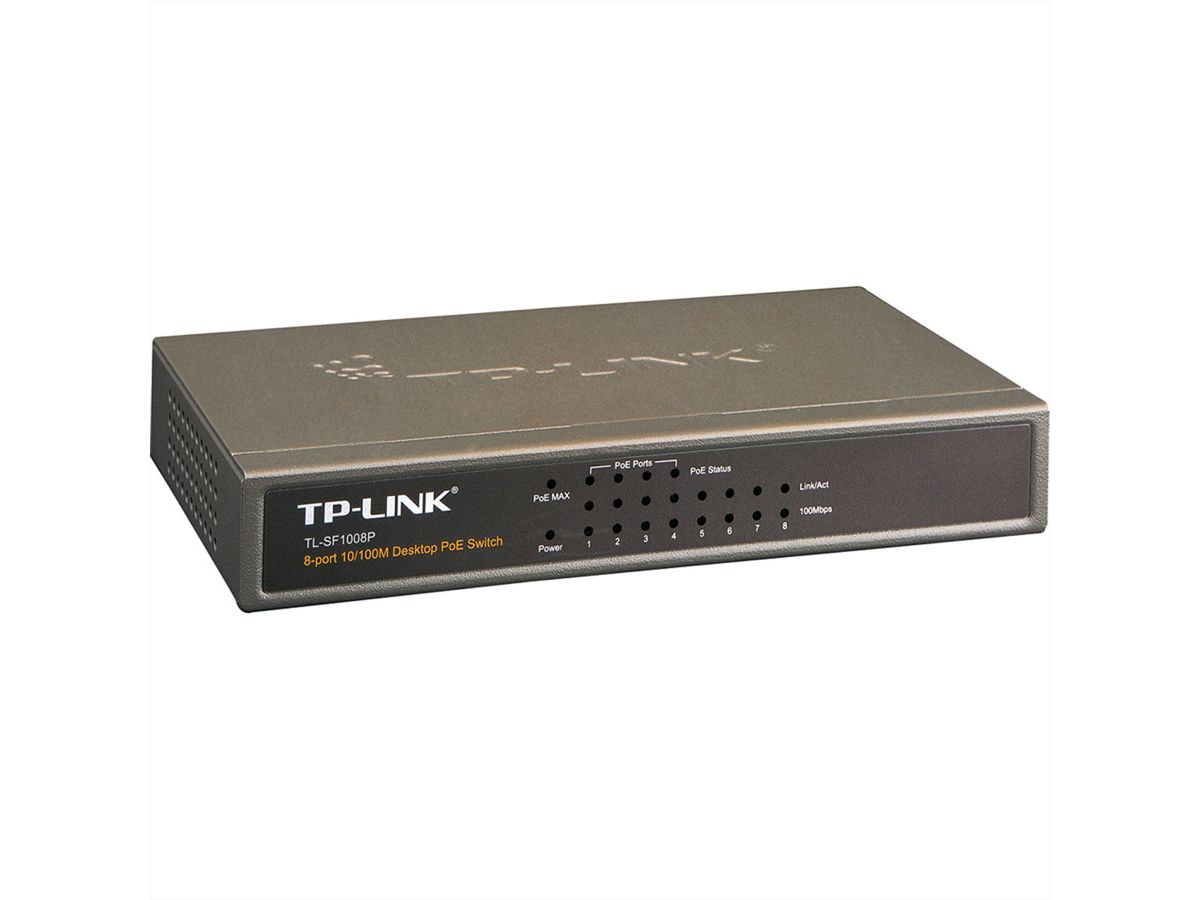 TP-LINK TL-SF1008P 8-poorts 10/100 PoE-switch (4 poorten met PoE)