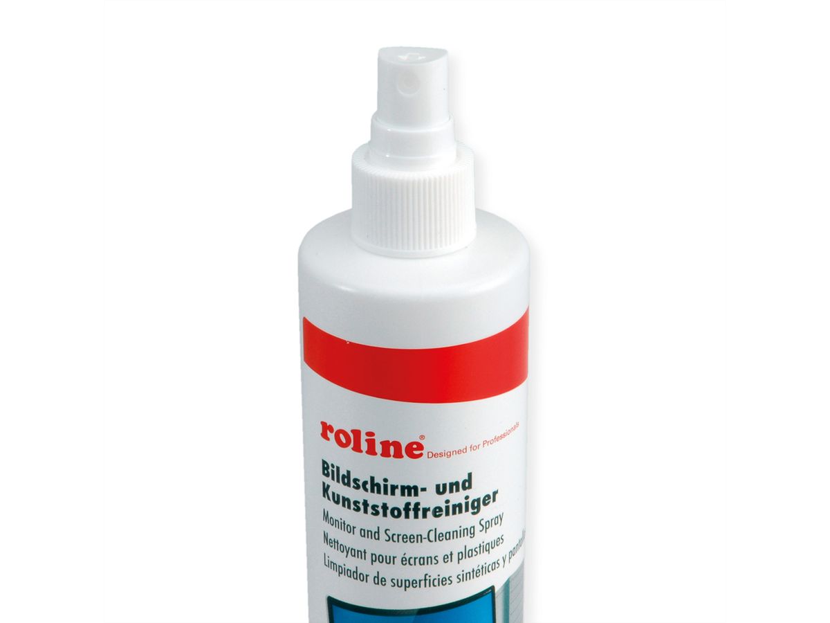 ROLINE beeldscherm en kunststofreiniger, 250 ml