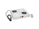 ROLINE 19-inch dakventilatie unit met 2 ventilatoren, thermostaat, grijs