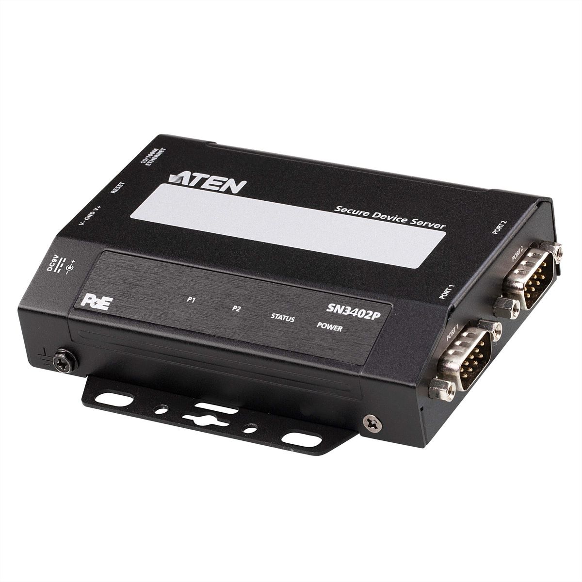 ATEN SN3402P 2-Port RS-232/422/485 Secure Device Server mit PoE