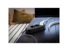 BACHMANN SMART stekkerdoos 3x geaard contact, zwart, 1,5 m