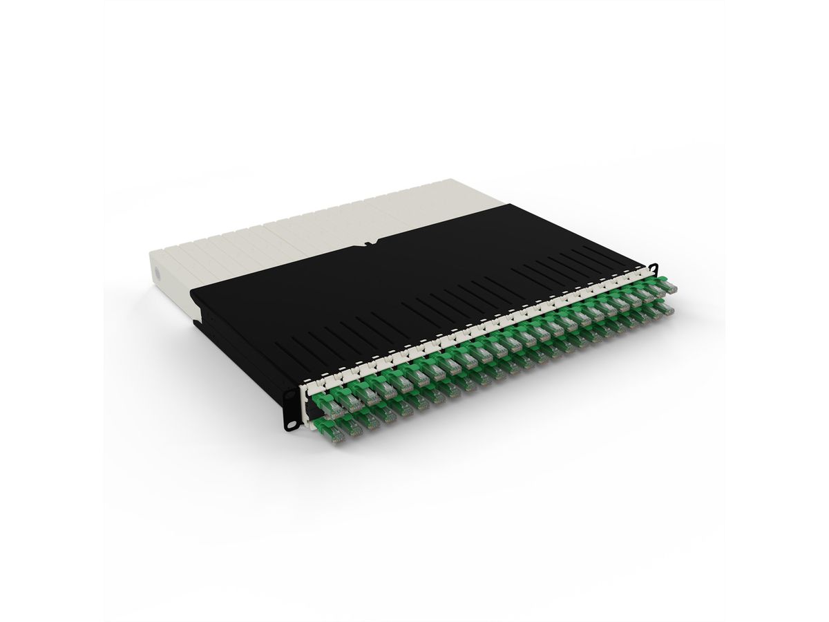 patchbox.one 8RU UTP grün Cat.6a 0,8m