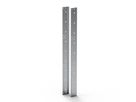 SCHROFF EuropacPRO Rear Angle for Stainless Steel EMC Gasket for Side Panel, 9 U