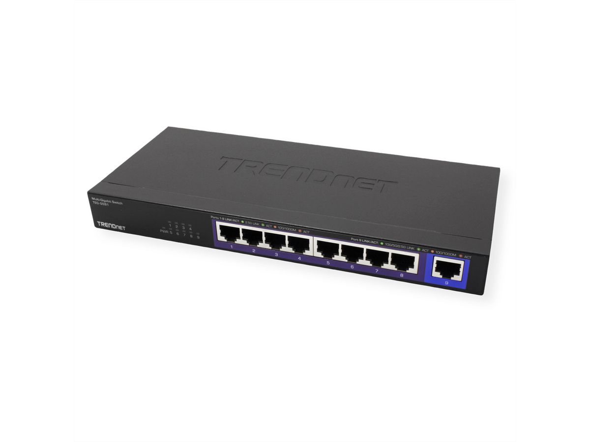 TRENDnet TEG-S591 9-Port Switch, Multi-Gigabit