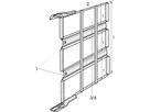 SCHROFF tussenadapter om meerdere 3 HE testadapters te monteren, 9 HE, 220 mm, 350 mm