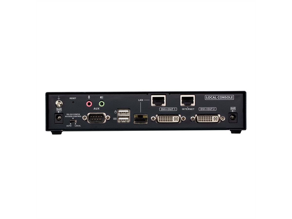 ATEN KE6940AIT FHD Dual DVI KVM over IP Zender met internettoegang