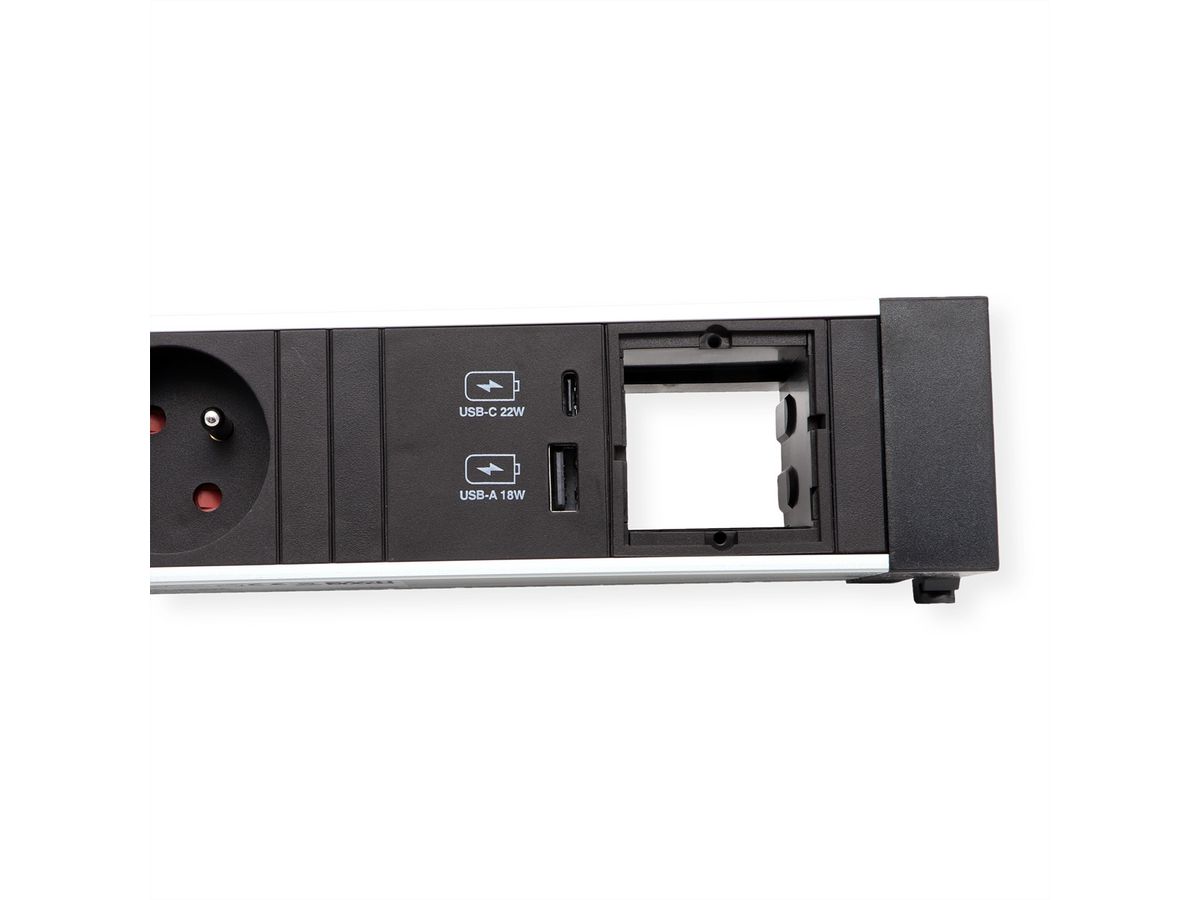 BACHMANN POWER FRAME M 2xUTE 1xCM 1xUSB A/C 22W 0.2m GST18