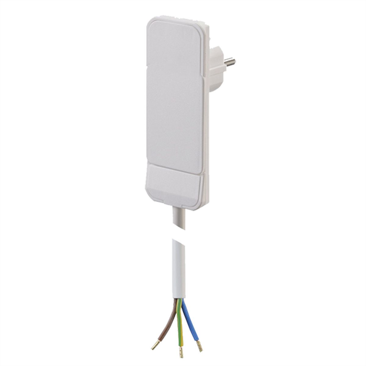 BACHMANN Flat Plug CEE7/7 white, 1.5m 10cm AEH