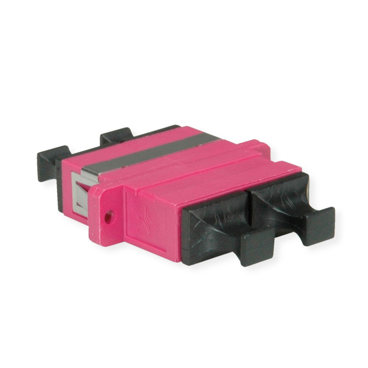 TELEGÄRTNER SC Duplex koppeling, MM, keramische huls, Plastic behuizing, violet
