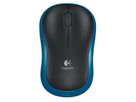 LOGITECH M185 Wireless Mouse, schwarz/blau